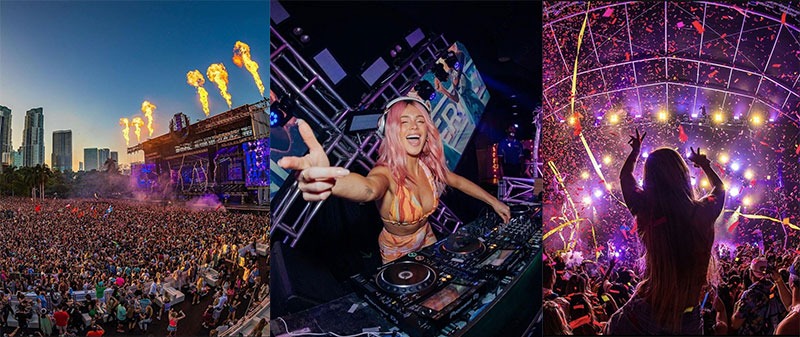 Sunset electronic music event at Golf Costa Adeje, Tenerife, South Tenerife