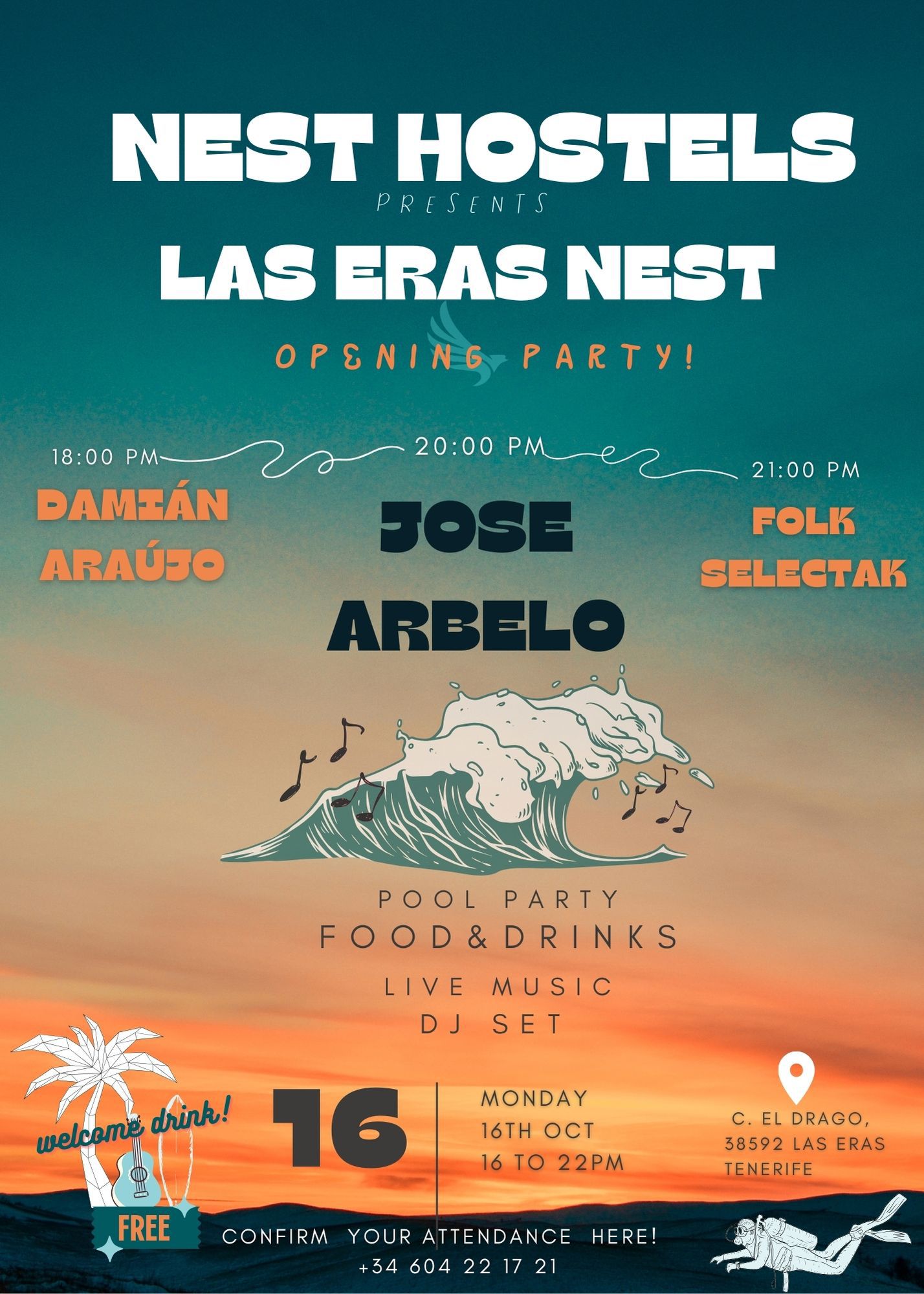 Fiesta de apertura del albergue Nests Hostels: ¡música, piscina y diversión!