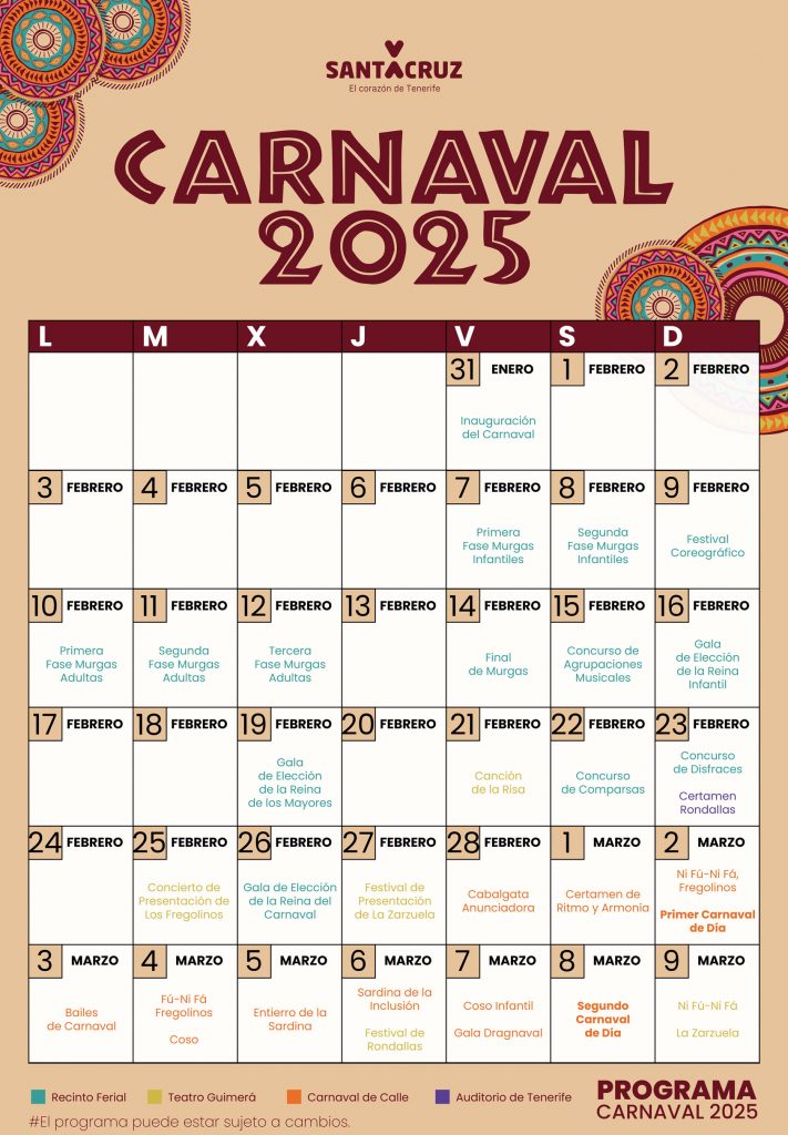 Programma del Carnevale di Tenerife 2025: Eventi, Date e Alloggio Ideale