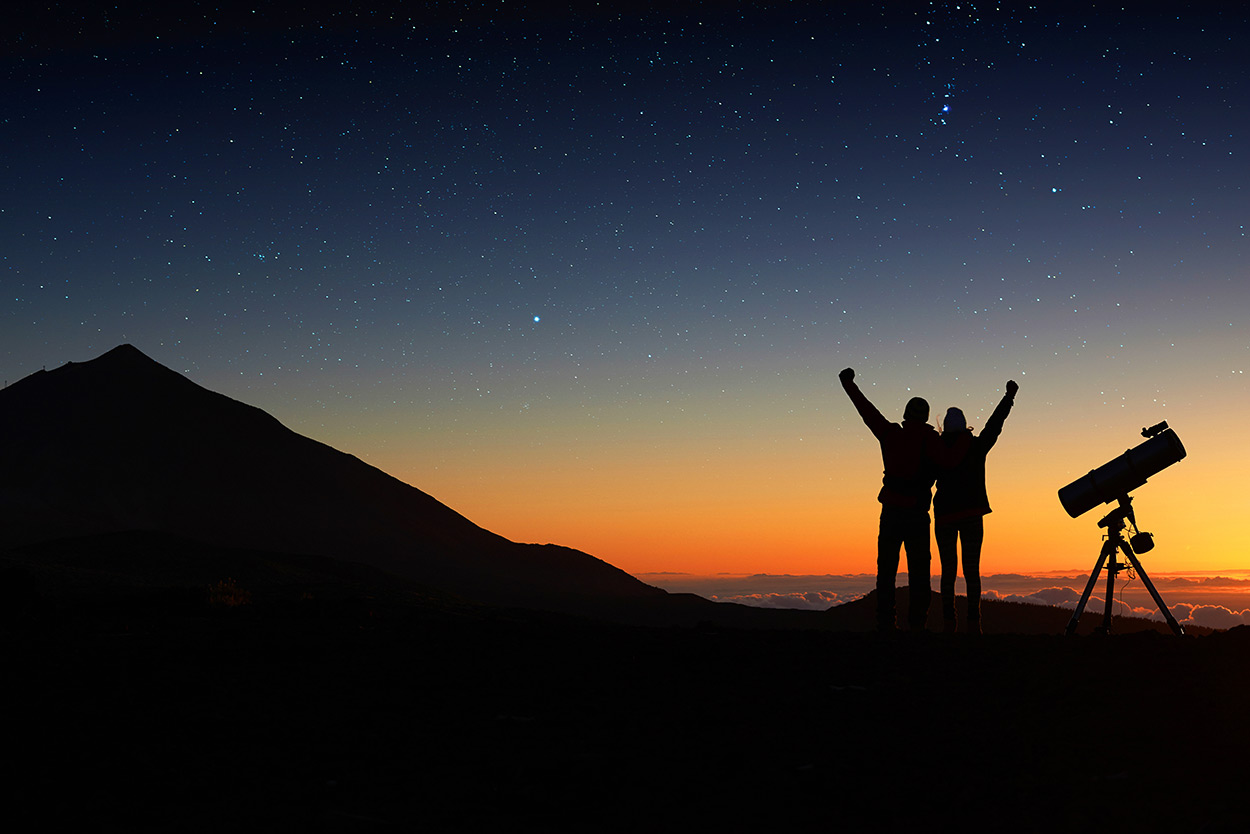Tour de astronomía en el Teide