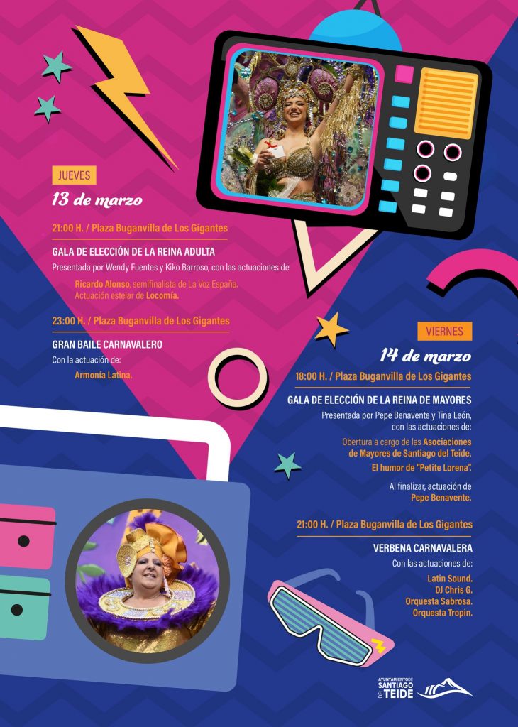 Programme du Carnaval de Los Gigantes