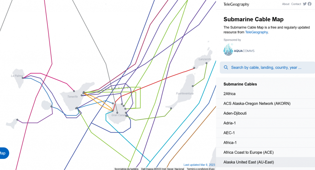 Carte de la connexion Internet à Tenerife pour nomades digitaux
